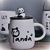 Taza tapa de panda 3D y cuchara - comprar en línea