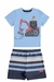 CONJUNTO AZUL SHORT MASC TAM PB 46036