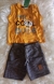 CONJUNTO AMARELO SHORT MASC TAM M 5311 (6-9 meses)