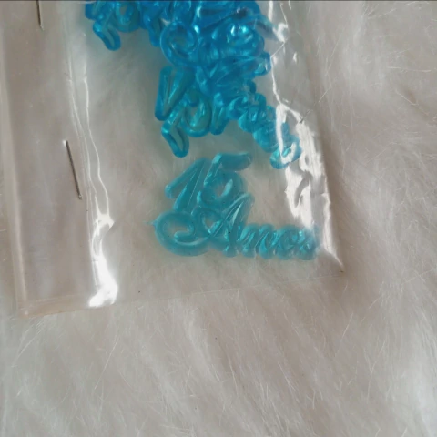 PLAQUINHA 15 ANOS AZUL UND - comprar online