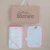 Set de toallon, babita y portachupete Corazones rosa - comprar online