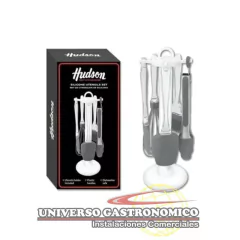 Set x 5 utensilios silicona base giratoria - Hudson
