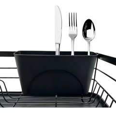 Escurreplatos 1 nivel 42 x 31 x 14.5 cm. negro - Vonne - comprar online