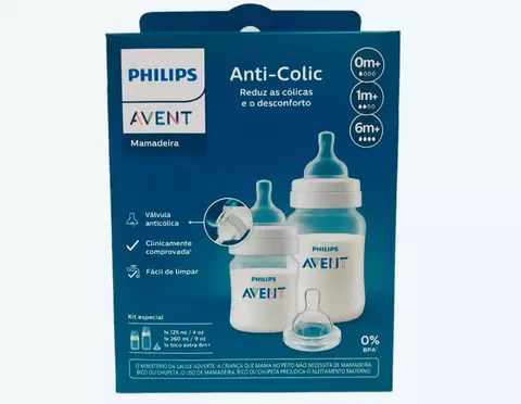 SCY119/03 KIT DUPLO MAMADEIRAS ANTI-COLIC TRANS. 125/260ML - comprar online