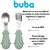 KIT TALHERES SILICONE E ACO INOXIDAVEL DINO VERDE na internet
