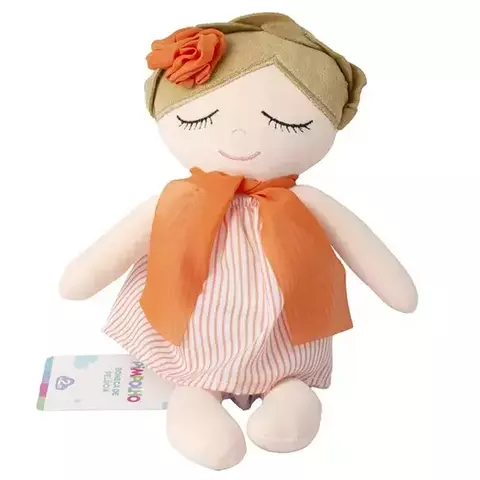 BONECA DE PELUCIA 30CM FEM PIMPOLHO LARANJA - comprar online