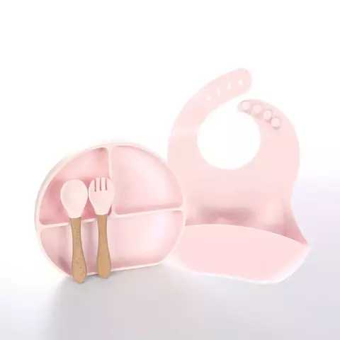 CONJUNTO SILICONE 4 PCS ROSA - comprar online