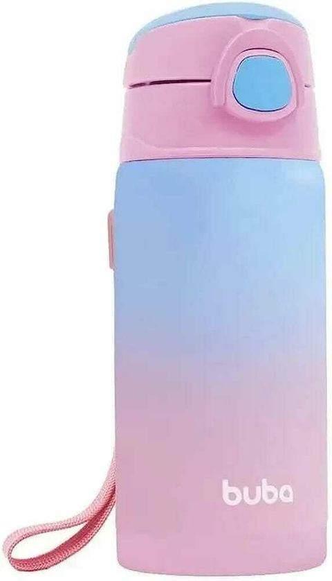 COPO TERMICO COM CANUDO ROSA DEGRADE