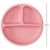 PRATINHO EM SILICONE COM VENTOSAS ROSA