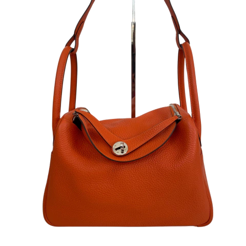 Bolsa Hermès Lindy 30 Laranja
