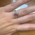 Anel Diamantes Antuérpia Chuveiro em Platina e Diamantes