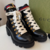 Imagem do Bota Gucci Sylvie Web Ankle Boot Black Leather