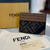 Porta-cartões Fendi com estampa de Logo - comprar online