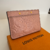 Porta-cartões Louis Vuitton Rosa - loja online