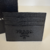 Porta-cartões Prada em couro Saffiano All Black
