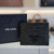 Porta-cartões Prada em couro Saffiano All Black - comprar online