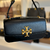 Bolsa Tory Burch Tiracolo Leather Black na internet