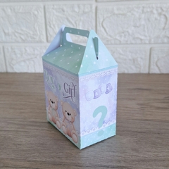 Kit Chá Revelação Ursinho Lilás e verde - Ju Gresik papelaria infantil 