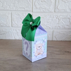 Kit Chá Revelação Ursinho Lilás e verde - Ju Gresik papelaria infantil 