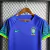 Camisa + Shorts Infantil Seleção Brasileira - Azul na internet