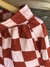 Short Emilie Quadriculado Rosa e Vermelho na internet