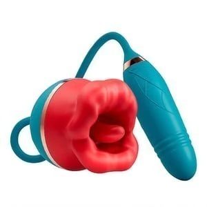 EC-026 Vibrador Recarregável Duplo Formato Boca e Penetrador com Movimentos de Vai e Vem – GOOD VIBE TOYS - comprar online