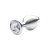 REF 251 -Lite Plug Prata com Pedra Cristal Tamanho M na internet