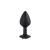 REF 273-Lite Plug Preto Cravejado Pedra Preta Tamanho M - comprar online