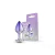 REF 274-Lite Plug Bicolor Prata com Roxo Cravejado Tamanho M