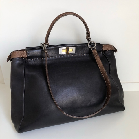 Fendi Peekaboo Selleria Large Preta