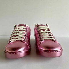 Tênis Gucci Ace Metalizado Rosa - Vai Vem no Closet