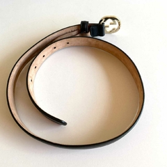 Cinto Gucci Fino Interlocking Preto - loja online
