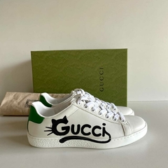 Tênis Gucci Ace Cat Branco