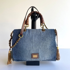Dolce & Gabbana Tote Chain Denim