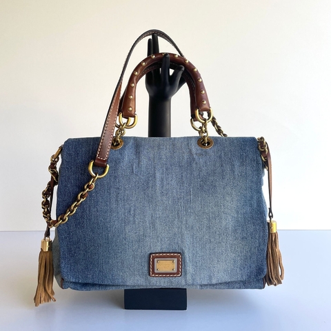 Dolce & Gabbana Tote Chain Denim