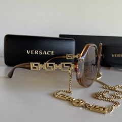 Óculos de Sol Versace Greca Marrom MOD 4395