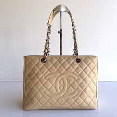 Chanel Shopping Tote Caviar Bege