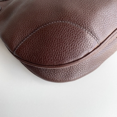 Imagem do Prada Vitello Daino Pushlock Hobo Marrom