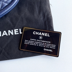 Clutch Chanel Timeless Azul Marinho - Vai Vem no Closet