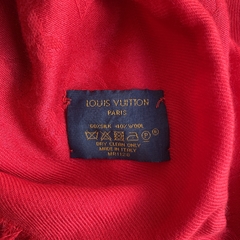 Xale Louis Vuitton Monograma Vermelho