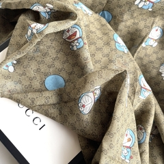 Lenço Gucci x Doraemon Monograma