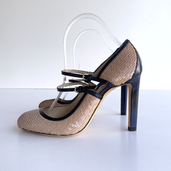 Scarpin Jimmy Choo Micha 100 Bege na internet