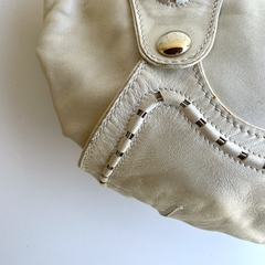 Versace Charm Hobo Off White