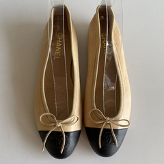 Sapatilha Chanel Cap Toe Bicolor