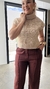 BLUSA TRICOT GOLA ALTA BEGE MY PLACE - comprar online