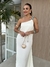 VESTIDO LONGO OMBRO UNICO OFF WHITE LP na internet