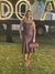 VESTIDO MIDI COURO CAFÉ MY PLACE - comprar online