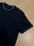 CAMISETA BASICA FRISO NA GOLA PRETO C/CINZA ARAMIS - comprar online