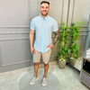 225 - CAMISA DE LINHO GOLA PADRE