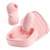 Cápsula vibrátoria com estimulador clitoriano Rosa - comprar online
